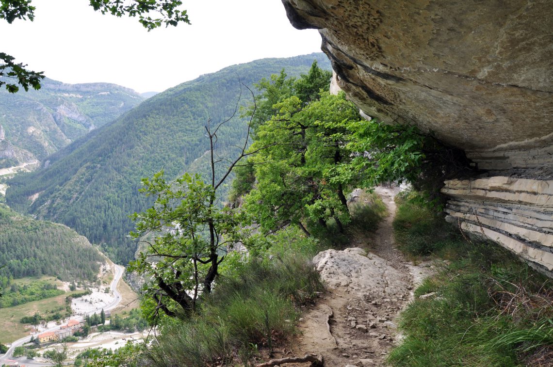 listed site of the limestones of Annot