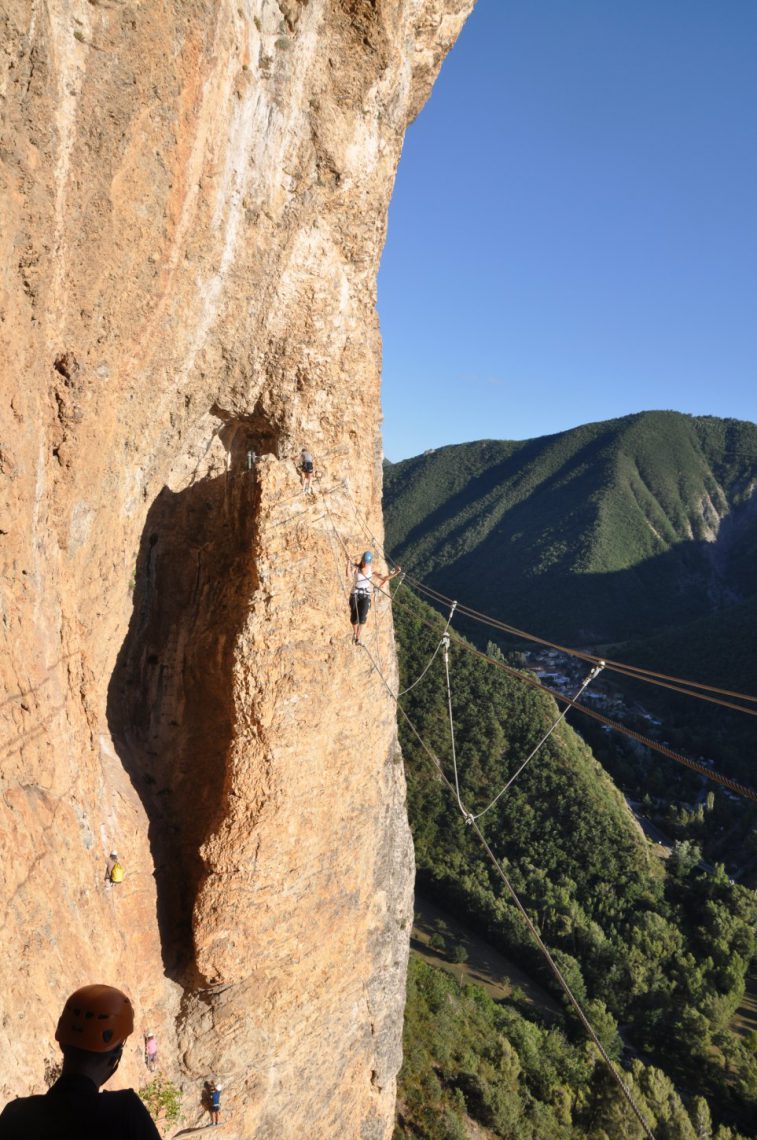 Via Ferrata of Rocher de Neuf heures in Digne-les-Bains