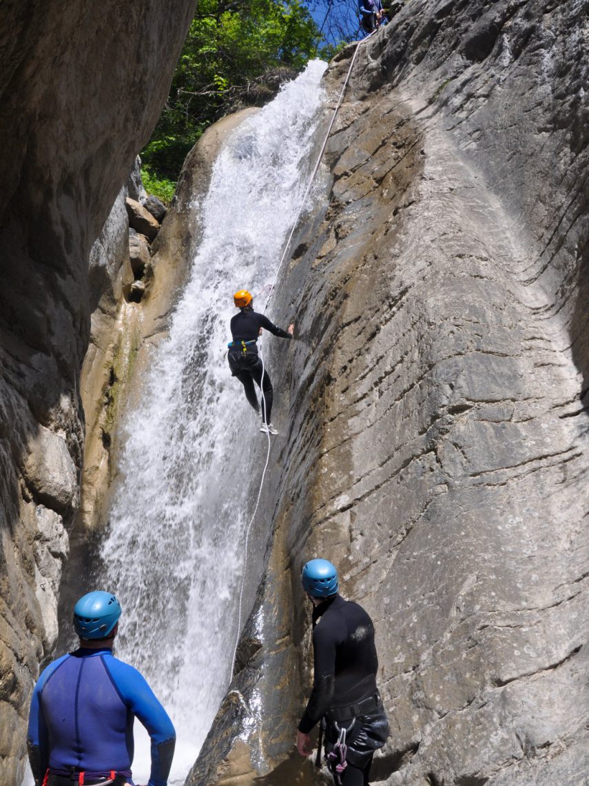 Canyoning in Blache in Ubaye