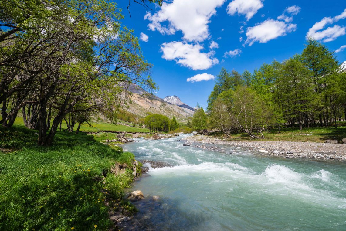 Fishing in Ubaye river